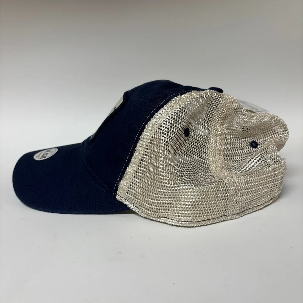Fenway Patch Dirty Water Mesh Trucker Hat Navy Snapback NWT Chowdaheadz